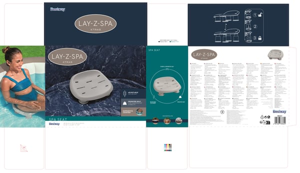 Bestway 60321 / 23 Tilbehør til spabade og spaer Grå