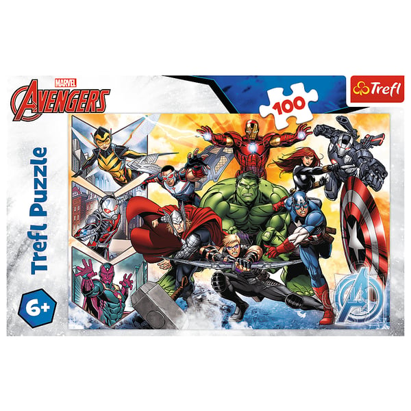 Trefl The power of the Avengers Puslespil 100 stk Tegnefilm