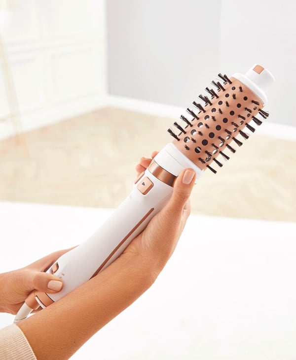 Rowenta Brush Activ Ultimate Care CF9720 Varmluftsbørste Varm Kobberfarve, Hvid 2 m
