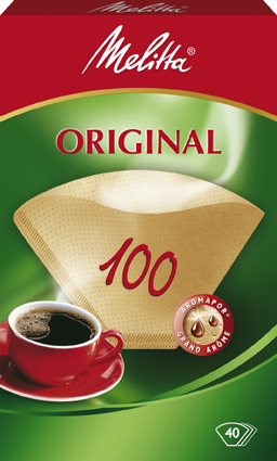 Melitta 12603.3 kaffefilter 40 styck Brun Kaffefilter, engångs