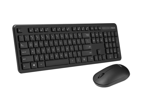 ASUS CW100 näppäimistö Sisältää hiiren Universaali Langaton RF QWERTY Englanti (US) Musta