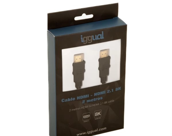 iggual IGG318300 HDMI-kabel 2 m HDMI Typ A (standard) Svart