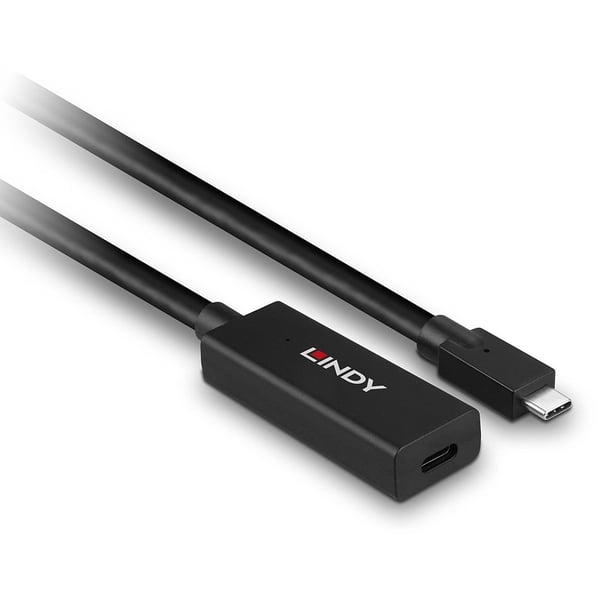 Lindy 43364 USB-kabel USB 3.2 Gen 2 (3.1 Gen 2) 5 m USB C 10 Gbit/sek. Sort
