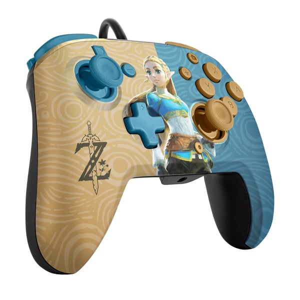 PDP Zelda REMATCH Monivärinen USB Pad-ohjain Nintendo Switch, Nintendo Switch OLED