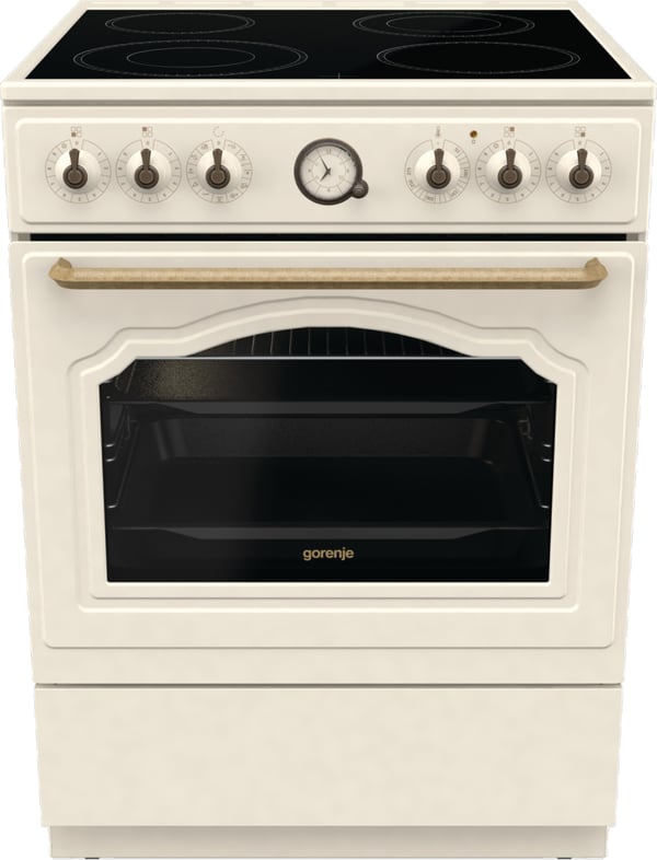 Gorenje GECS6B70CLI Fritstående komfur Keramisk Beige