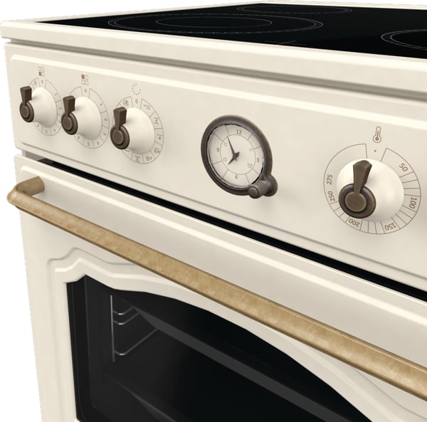 Gorenje GECS6B70CLI Fritstående komfur Keramisk Beige