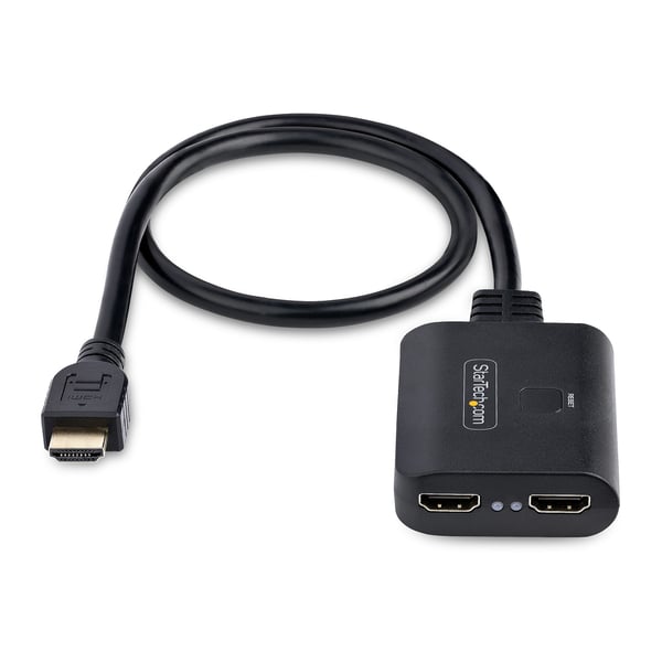 StarTech.com 2-Port HDMI Splitter, 4K 60Hz HDMI 2.0 Video, 4K HDMI Splitter 1 ind 2 ud, 1x2 HDMI Dis