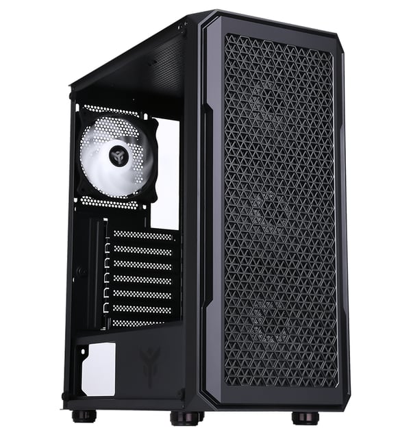 itek ITGCAST33B datorväskor Midi Tower Svart