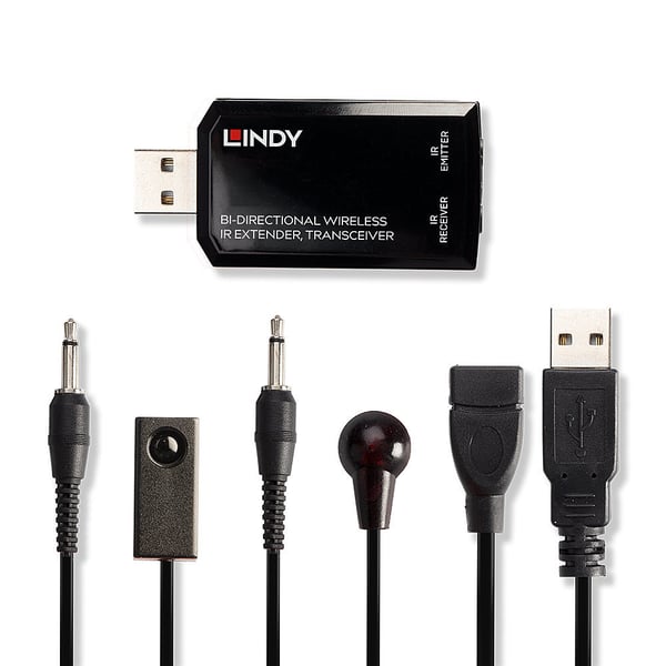 Lindy 38331 AV forlænger AV -sender og transceiver Sort
