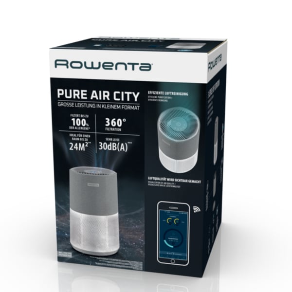 Rowenta Pure Air City PU2840 20 m² 32 dB 23 W Hvid, Grå