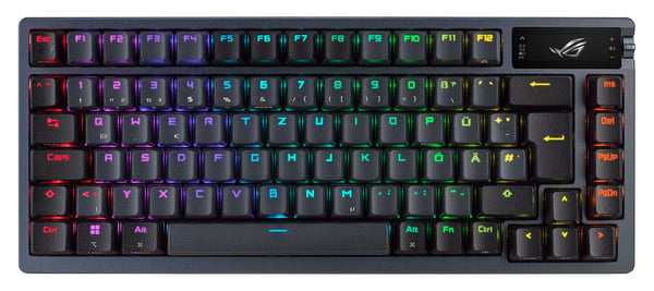 ASUS ROG Azoth tastatur Spil USB + RF Wireless + Bluetooth QWERTY Italiensk Sort