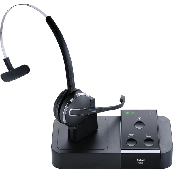 Jabra PRO 9450 EMEA Headset Trådlös Öronkrok, Huvudband Kontor/callcenter Svart