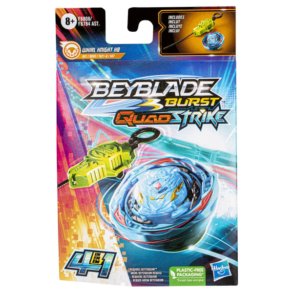 Beyblade Burst QuadStrike Whirl Knight Battle-snurrleksak