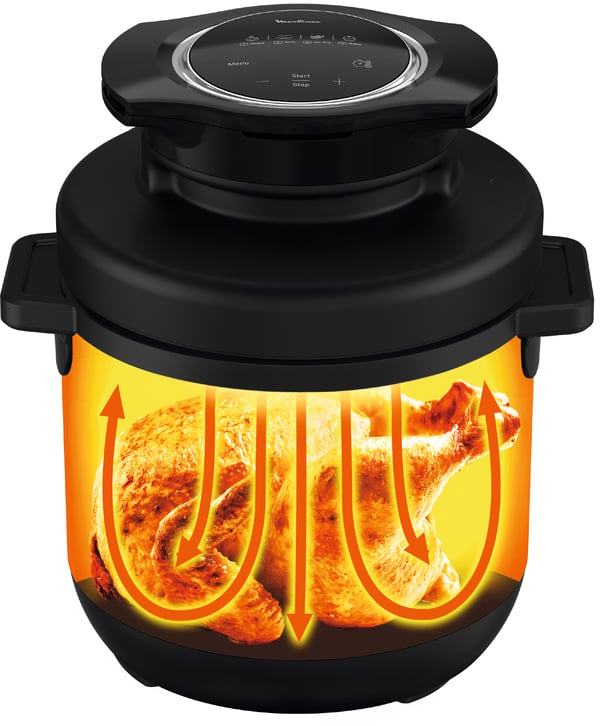 Tefal Turbo Cuisine & Fry CY7788 7,6 L Sort 1200 W