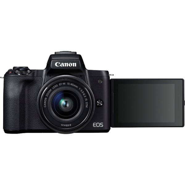 Canon EOS M50 + EF-M 15-45mm IS STM MILC 24,1 MP CMOS 6000 x 4000 pixlar Svart