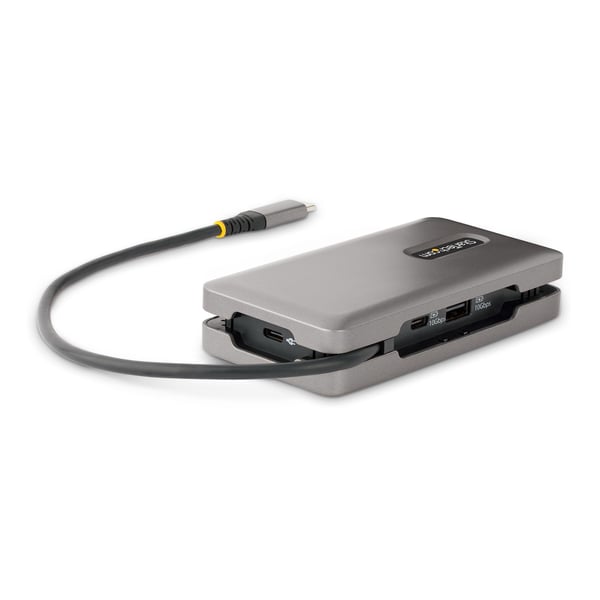 StarTech.com USB-C Multiport -sovitin, 4K 60 Hz HDMI/DP-video, 3-porttinen USB-keskitin, 100 W virransyöttö