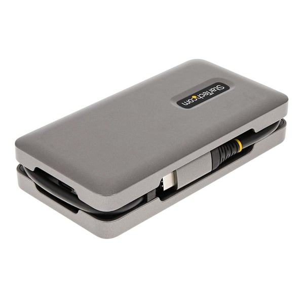 StarTech.com USB-C Multiport -sovitin, 4K 60 Hz HDMI/DP-video, 3-porttinen USB-keskitin, 100 W virransyöttö