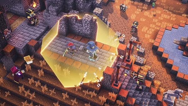 Nintendo Minecraft Dungeons Hero Edition Standard+DLC Yksinkertaistettu kiina, Perinteinen kiina, Saksa, Englanti, Espanja, Ranska, Italia, Japani, Korea, Portugali, Venäjä Nintendo Switch