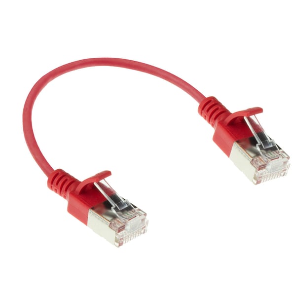 ACT DC7530 netværkskabel Rød 0,15 m Cat6a U/FTP (STP)