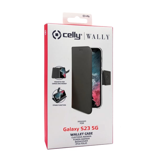 Celly Wally mobiltelefon etui 15,5 cm (6.1") Flipetui Sort