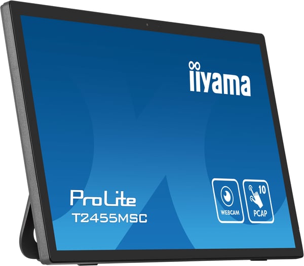 iiyama T2455MSC-B1 platta pc-skärmar 61 cm (24") 1920 x 1080 pixlar Full HD LED Pekskärm Svart