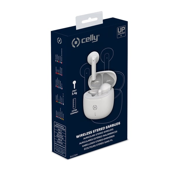 Celly BUZ2 Kuulokkeet True Wireless Stereo (TWS) In-ear Puhelut/Musiikki USB Type-C Bluetooth Valkoinen