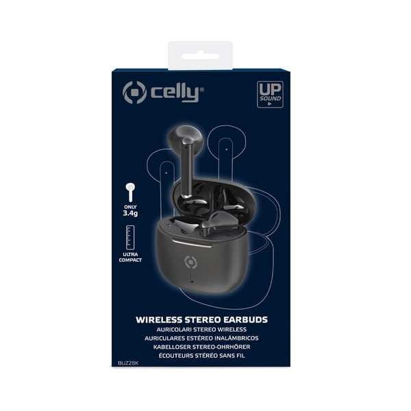 Celly BUZ2 Kuulokkeet True Wireless Stereo (TWS) In-ear Puhelut/Musiikki USB Type-C Bluetooth Musta