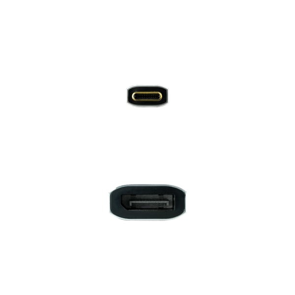 Nanocable 10.16.4104-G videokaapeli-adapteri 0,15 m USB Type-C DisplayPort Harmaa