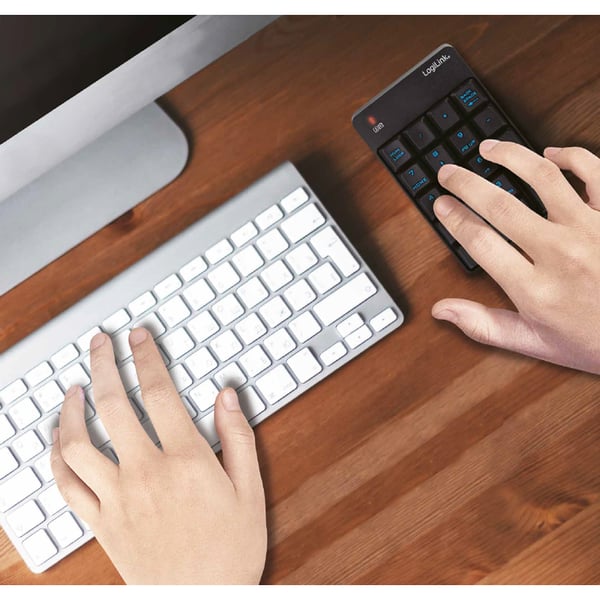 LogiLink ID0120 numerisk tastatur Universel RF trådløst Sort