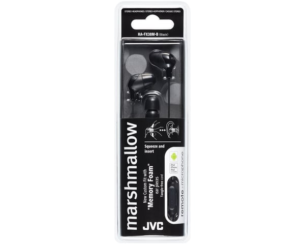 JVC HA-FX38M-B-E Headset Kabel I öra Samtal/musik Svart