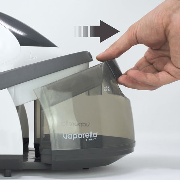 Polti Vaporella Simply VS10.10 Pumpdriven ångstrykstation 2200 W 1,5 l Keramisk stryksula Grå, Vit