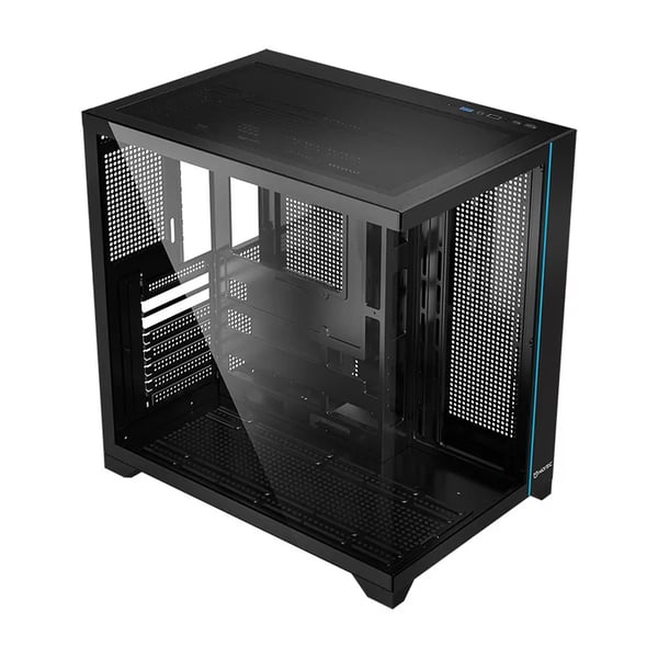 Hiditec H3 PRO Midi Tower Svart, Transparent