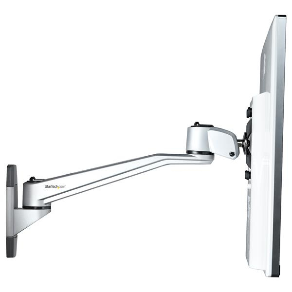 StarTech.com ARMWALLDS2 skærmbeslag og -stativer 76,2 cm (30") Væg Sølv
