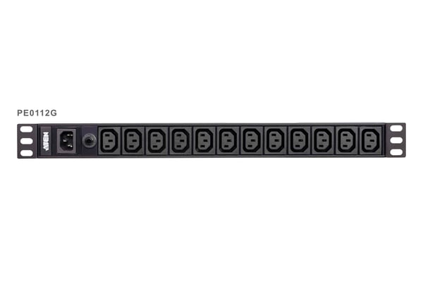 ATEN PE0112G strømforsyningsenhed (PDU) 12 AC stikkontakt(er) 1U Sort