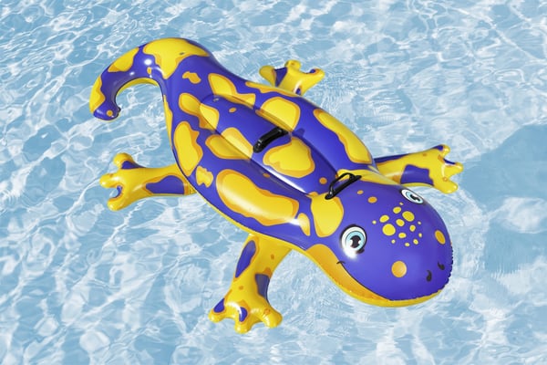 Bestway 41502 pool- och badmadrass Lila, Gul Monokromatiskt Polyvinylklorid (PVC) Sittbadleksak