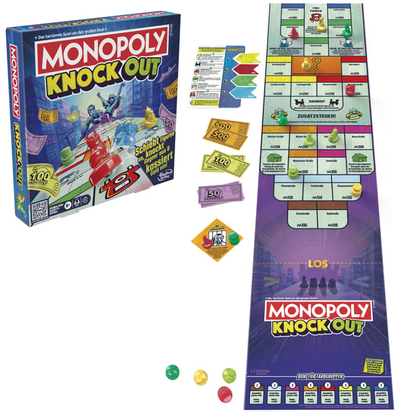 Monopoly Knockout 20 min. Brætspil Økonomisk simulering
