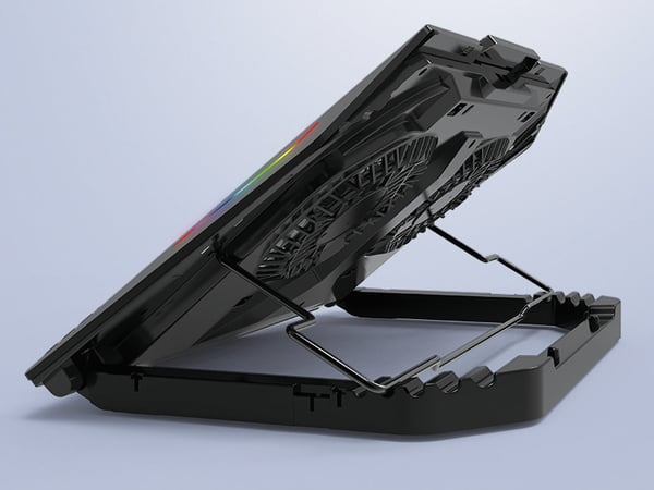 Conceptronic THYIA02B køling til laptop 43,2 cm (17") Sort