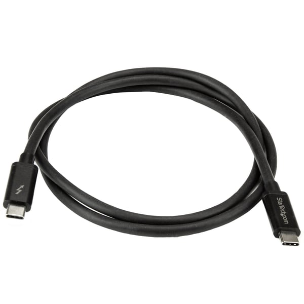 StarTech.com TBLT3MM1M Thunderbolt kabel 1 m 20 Gbit/sek. Sort