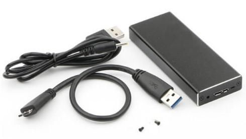 CoreParts MSUB2340 drevkabinet SSD kabinet Sort