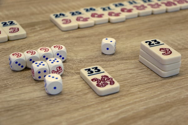999 Games Regenwormen Brætspil Flisebaseret