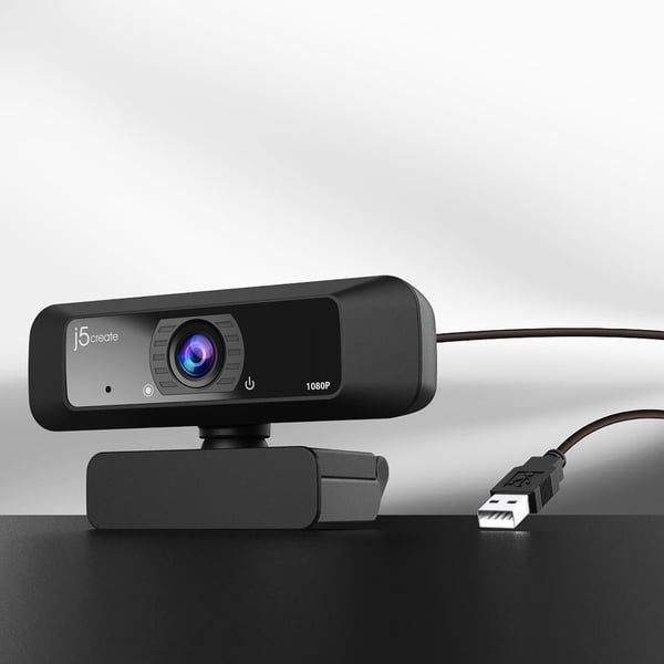 j5create JVCU100-N USB™ HD-webkamera med 360° drejning