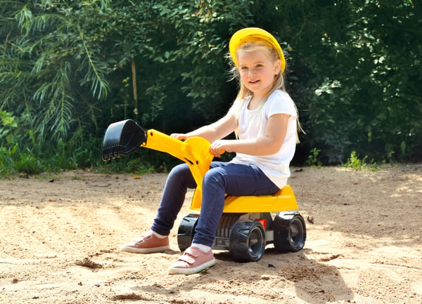 Lena GIGA TRUCKS Excavator PRO Åkleksak, grävmaskin