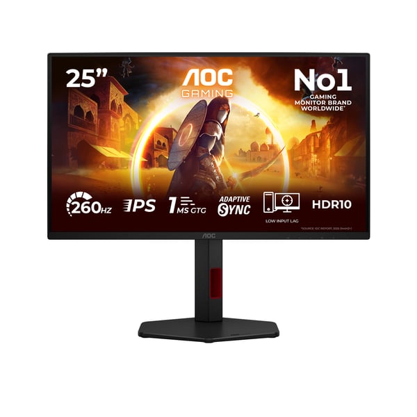 AOC G4 25G4ZR tietokoneen litteä näyttö 62,2 cm (24.5") 1920 x 1080 pikseliä LCD Musta, Punainen