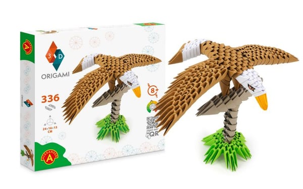 Origami 3D - Pähkinäpuu ALEX