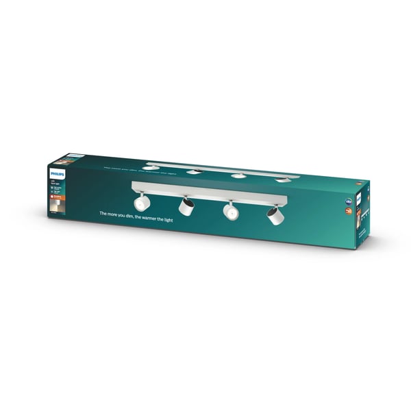Philips WarmGlow LED Star tak-/väggspotlight 4 x