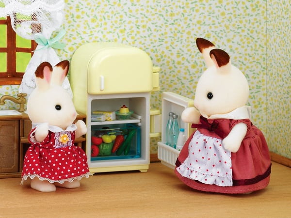 Sylvanian Families Sæt med Mor Chokoladekanin (køleskab)