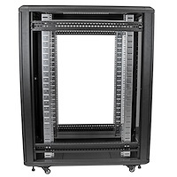 StarTech.com RK2236BKF stativ 22U Fritstående reol Sort