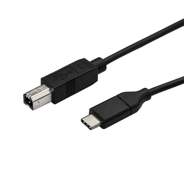 StarTech.com USB2CB3M USB-kabel USB 2.0 3 m USB C USB B 0,48 Gbit/sek. Sort