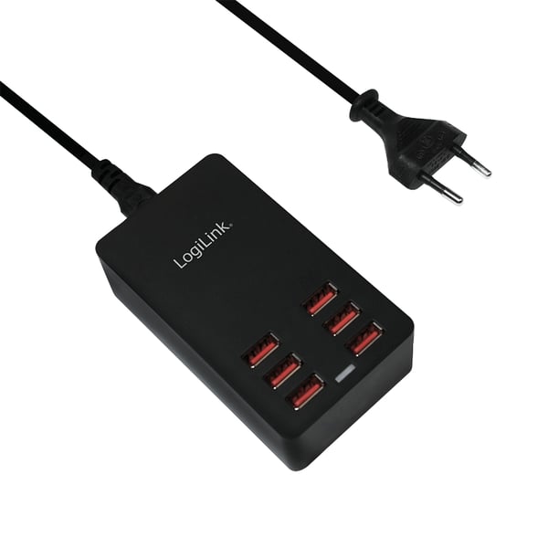 LogiLink PA0139 oplader til mobil enhed Universel Sort Vekselstrøm Indendørs