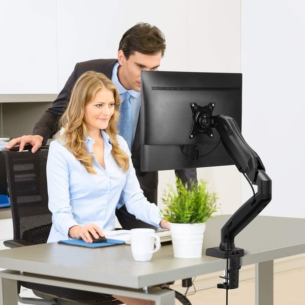 Techly ICA-LCD 514 monitorin kiinnike ja jalusta 68,6 cm (27") Vastaanotto Musta